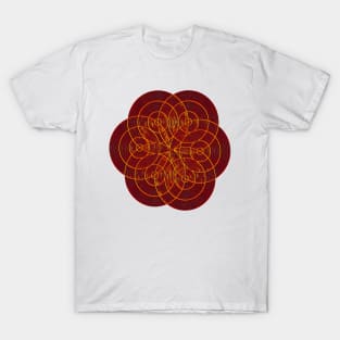 Flower Of Life Red T-Shirt